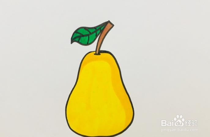 梨子的简笔画