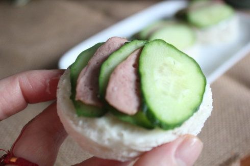 黄瓜火腿三明治