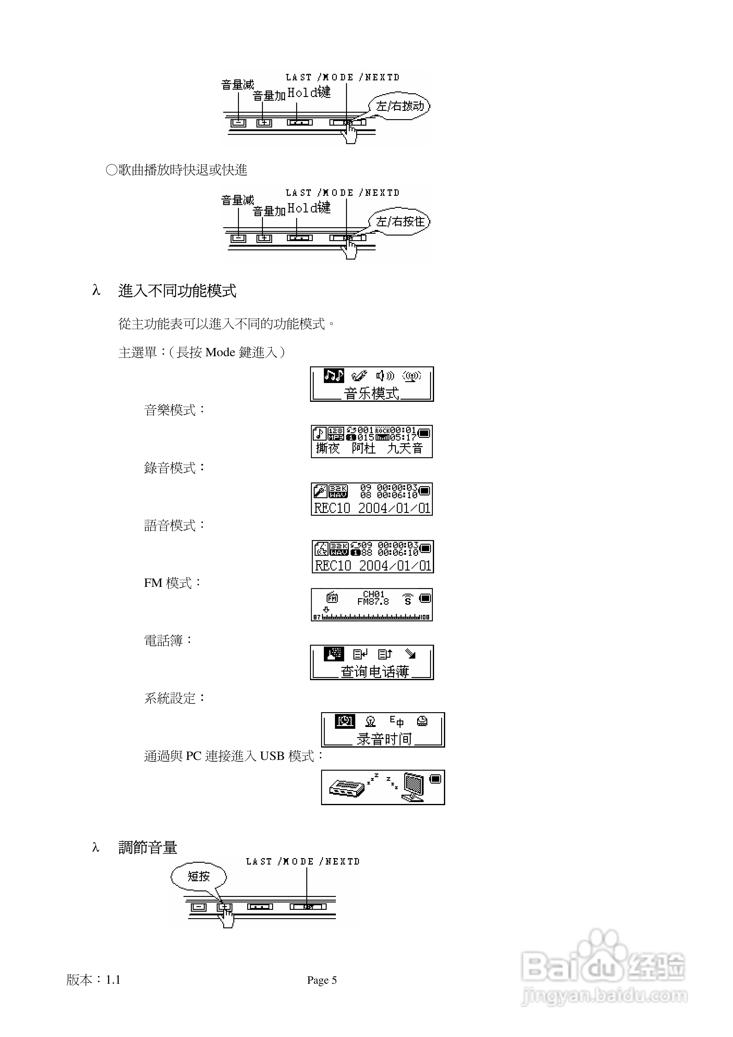 旺德电通IS-902C MP3数位随身听说明书:[1]