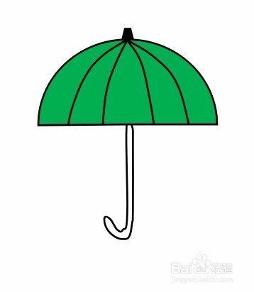 画雨伞的简笔画