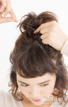 新款韩式盘发教程