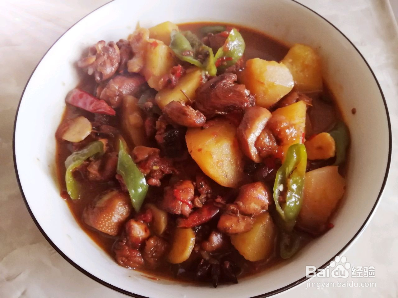 家庭版大盘鸡的做法