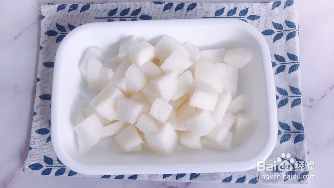 秋梨桂花冻怎么做