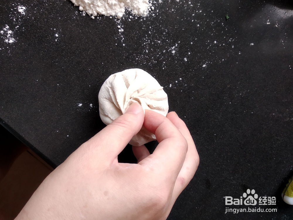 韭菜馅饼的制作过程
