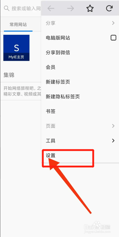 蚂蚁浏览器APP如何设置紧凑标签页