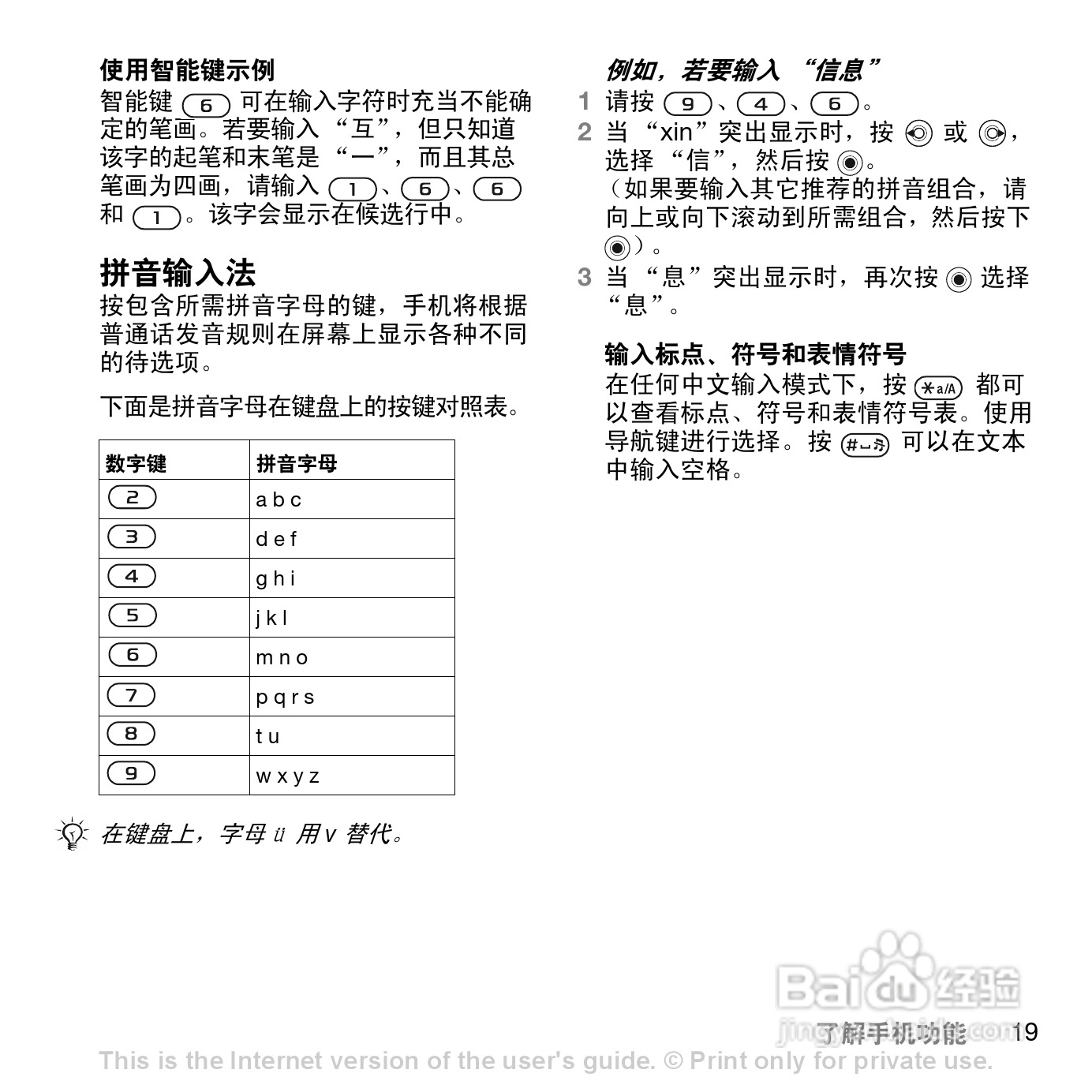 索爱W830c手机使用说明书:[2]