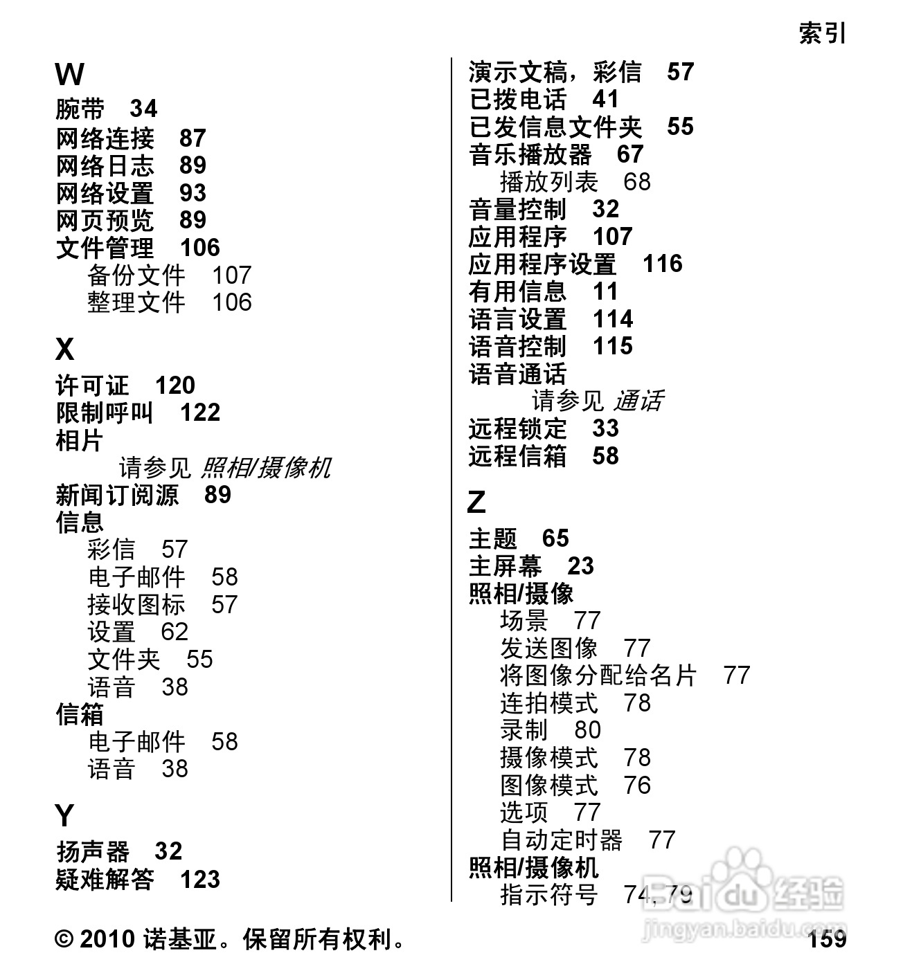 诺基亚5233手机使用说明书:[16]