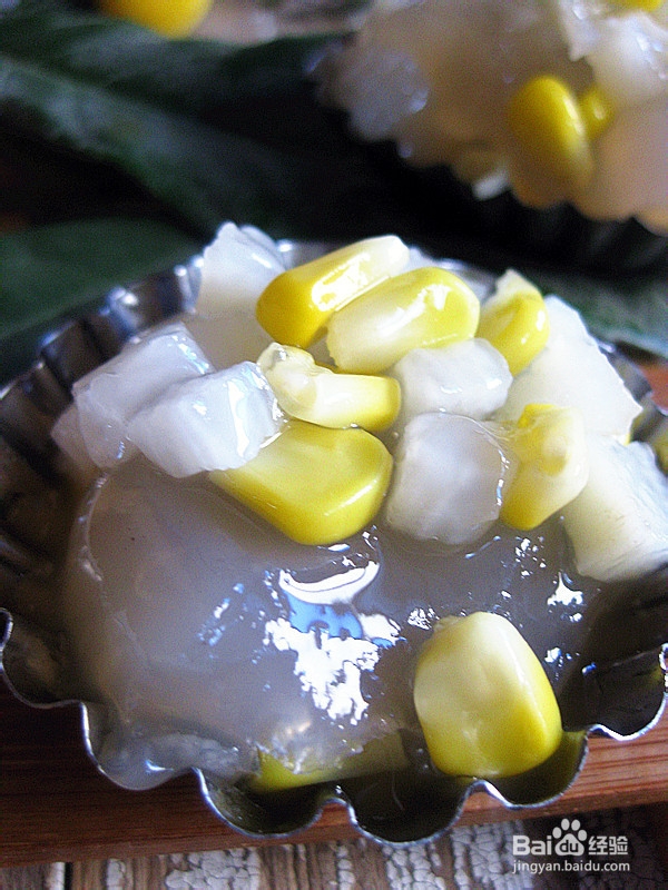 夏日消暑小甜品——山药玉米马蹄糕