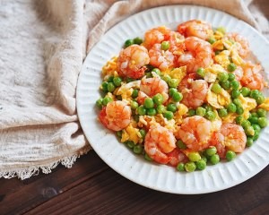 低脂豌豆虾仁滑蛋