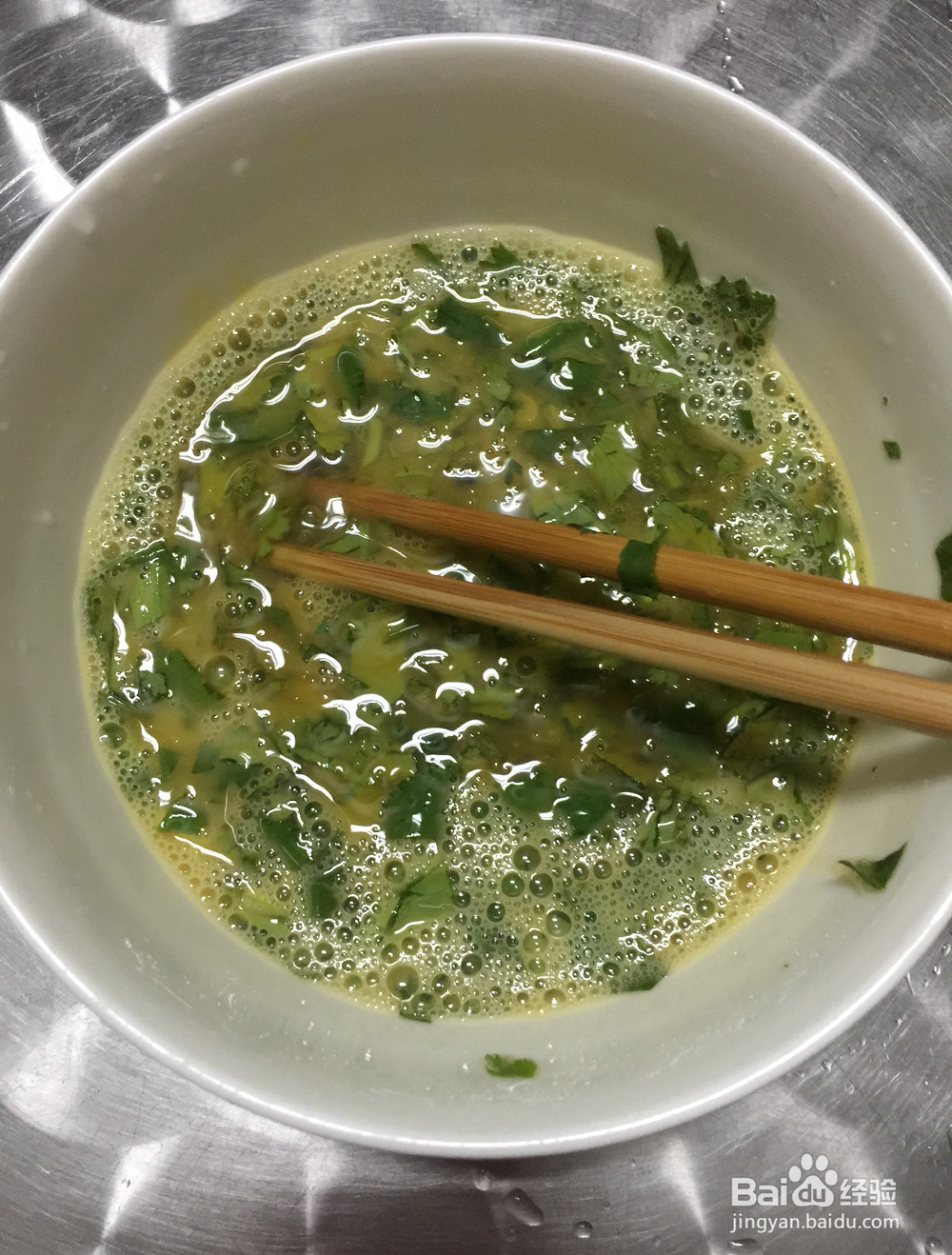 香菜鸡蛋的简单做法