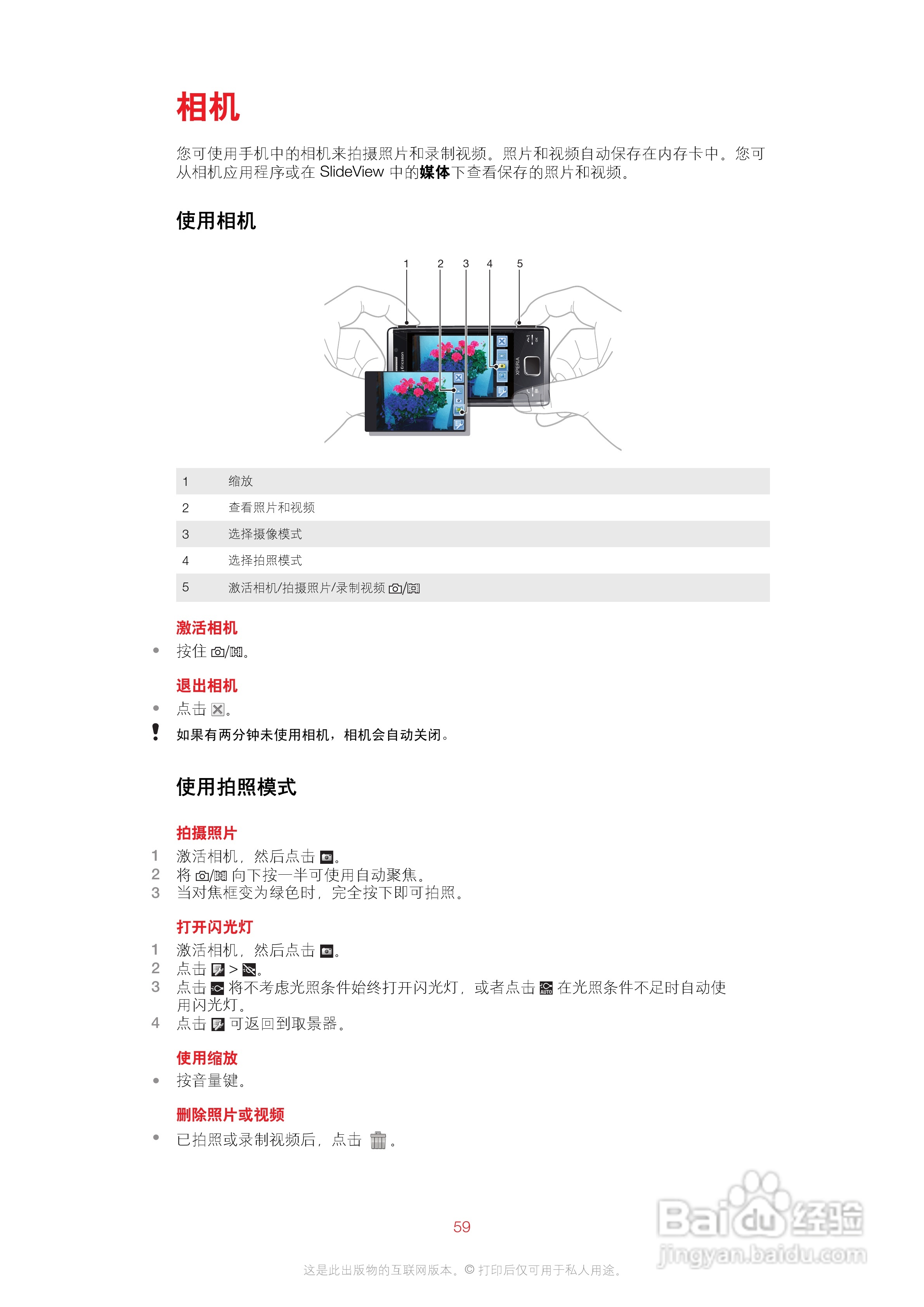索尼爱立信X2i手机使用说明书:[6]