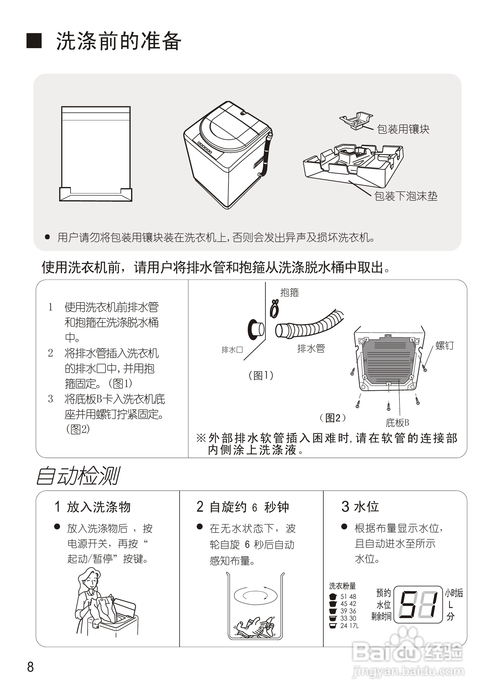 松下XQB55-Q525U洗衣机使用说明书:[1]