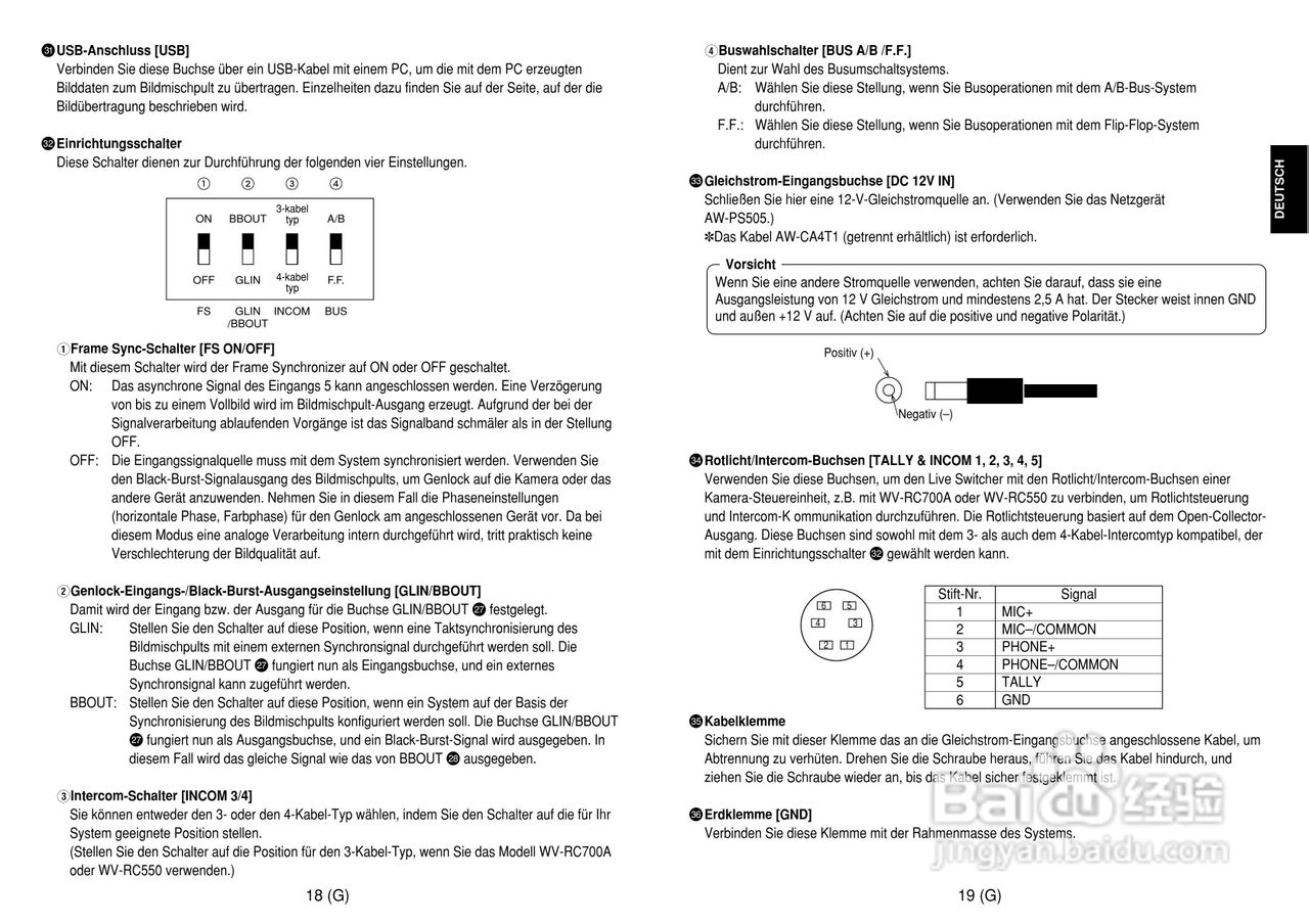 松下 AW-SW350E切换器操作说明书:[4]