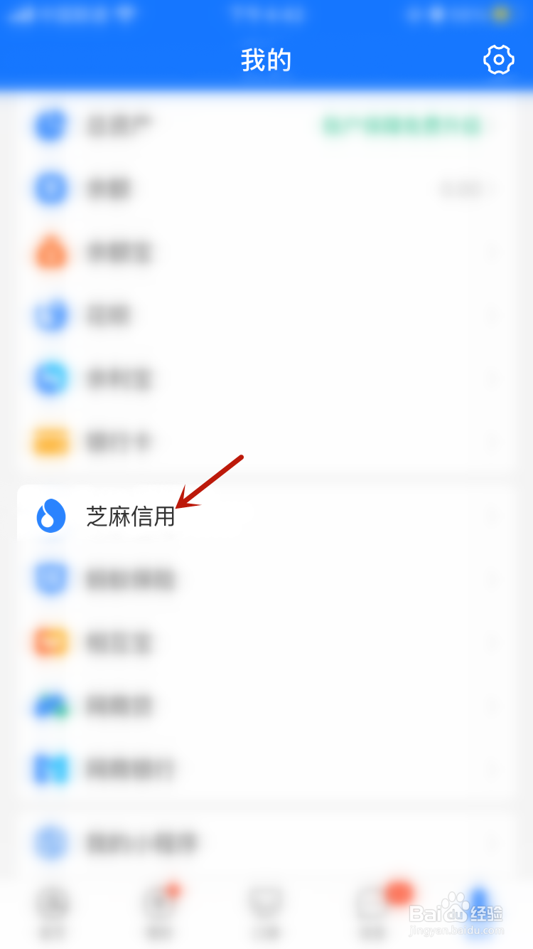 怎么查看我的芝麻信用分？