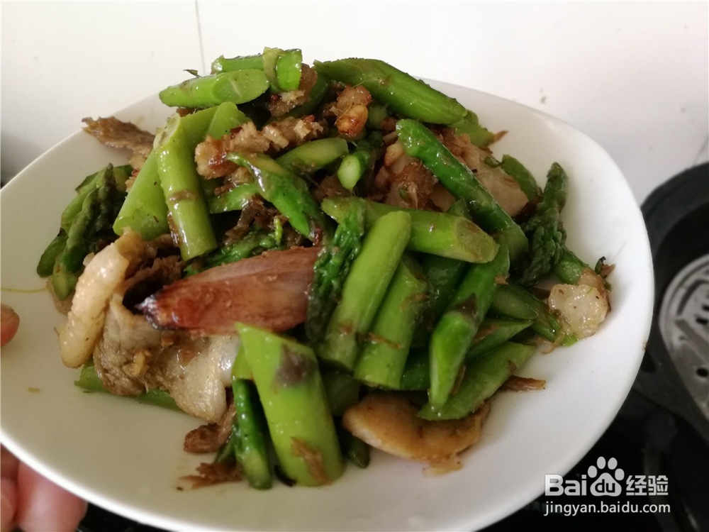 芦笋炒猪肉片