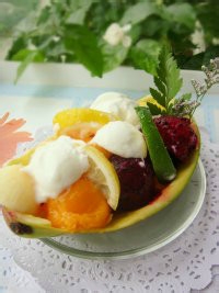 品菋时光酸奶水果捞做法