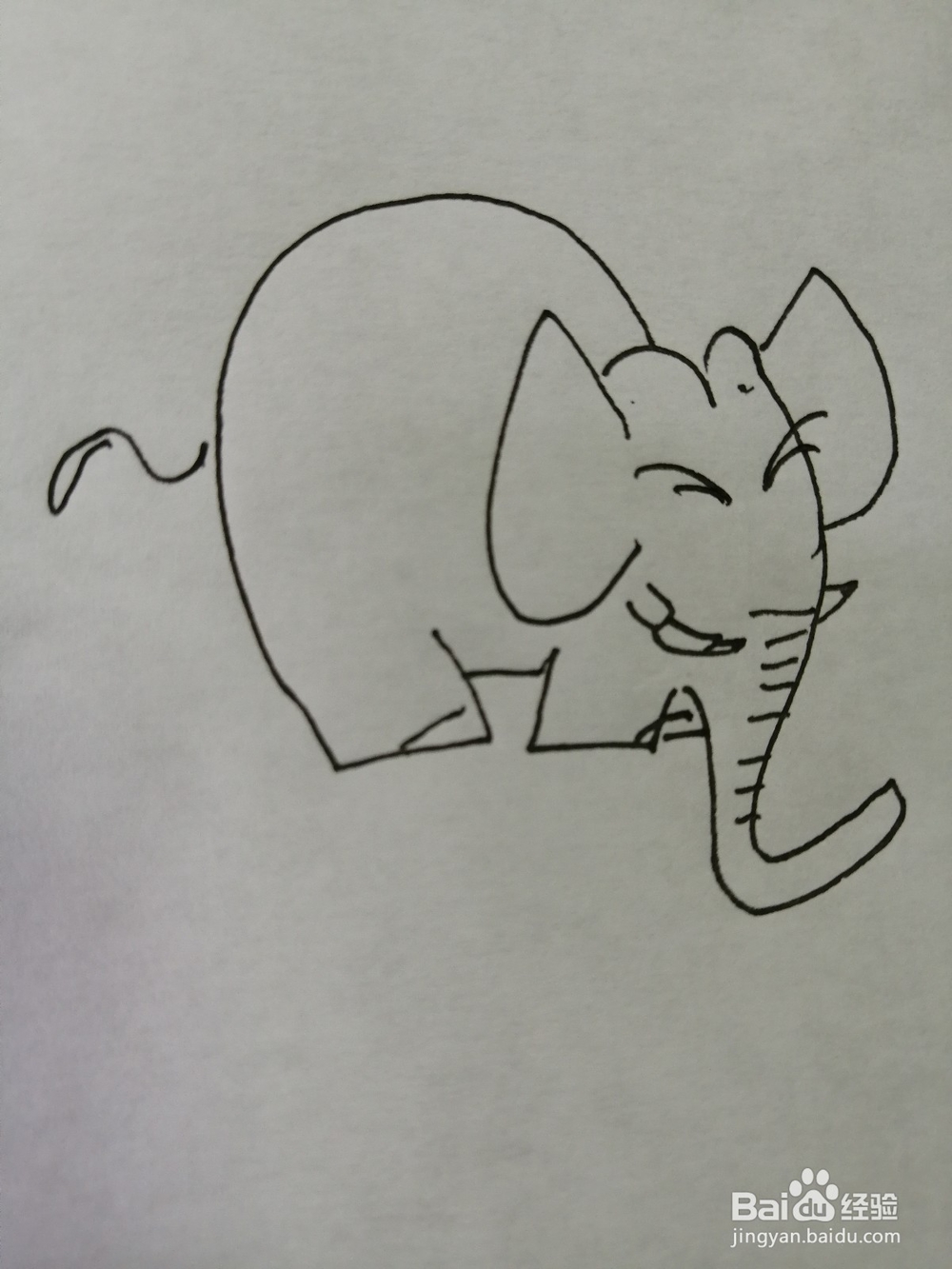 简笔画大象怎么画