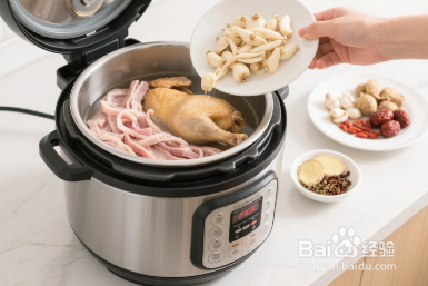 苦藠猪肚鸡汤如何制作？