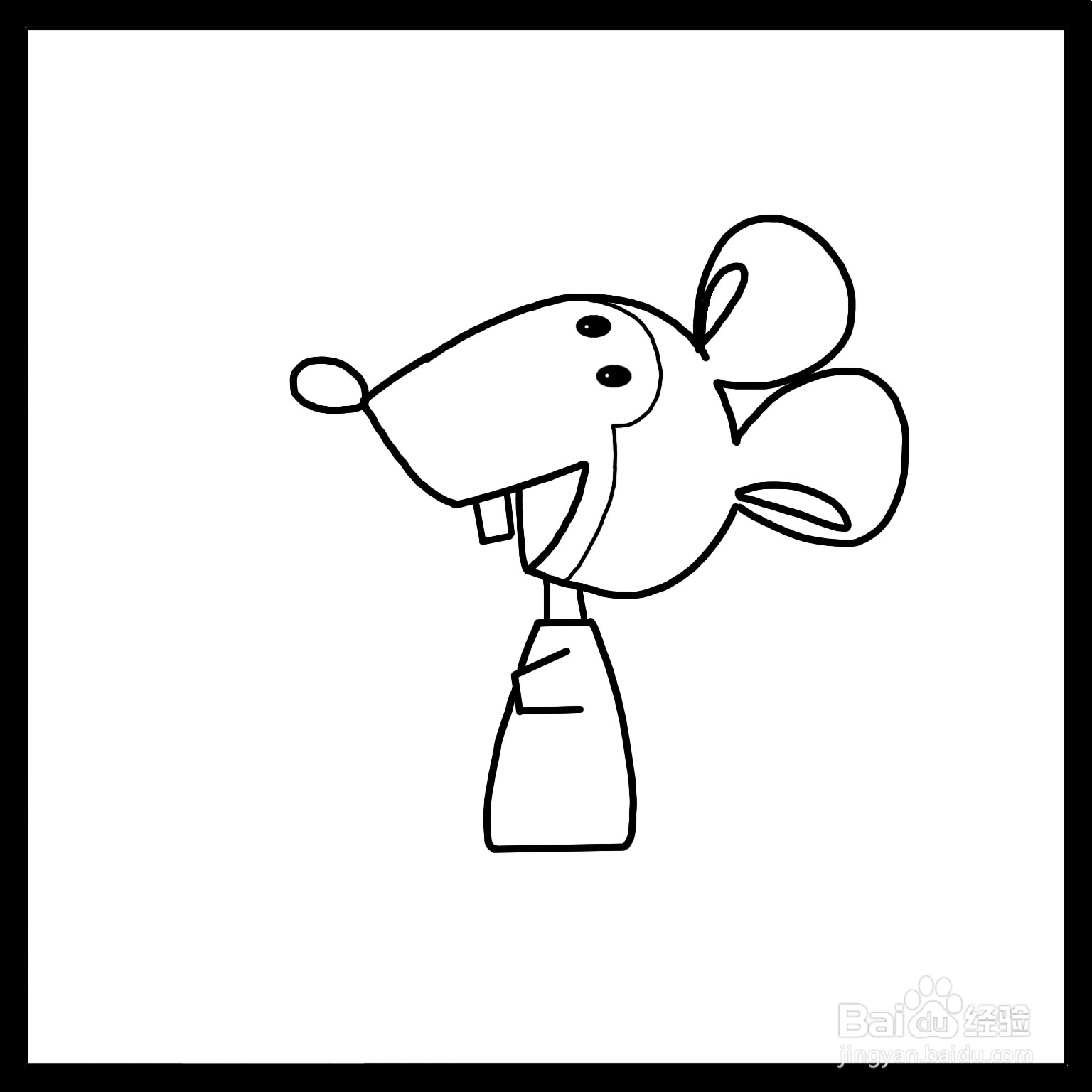 小老鼠简笔画（儿童简笔画）