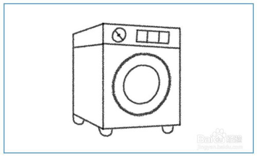 家电器洗衣机简笔画