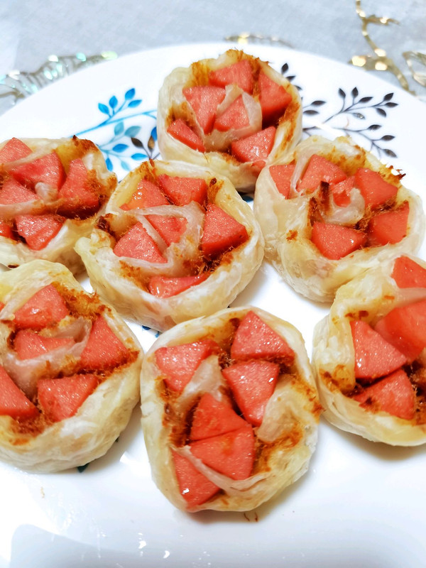 香酥火腿肉松饼