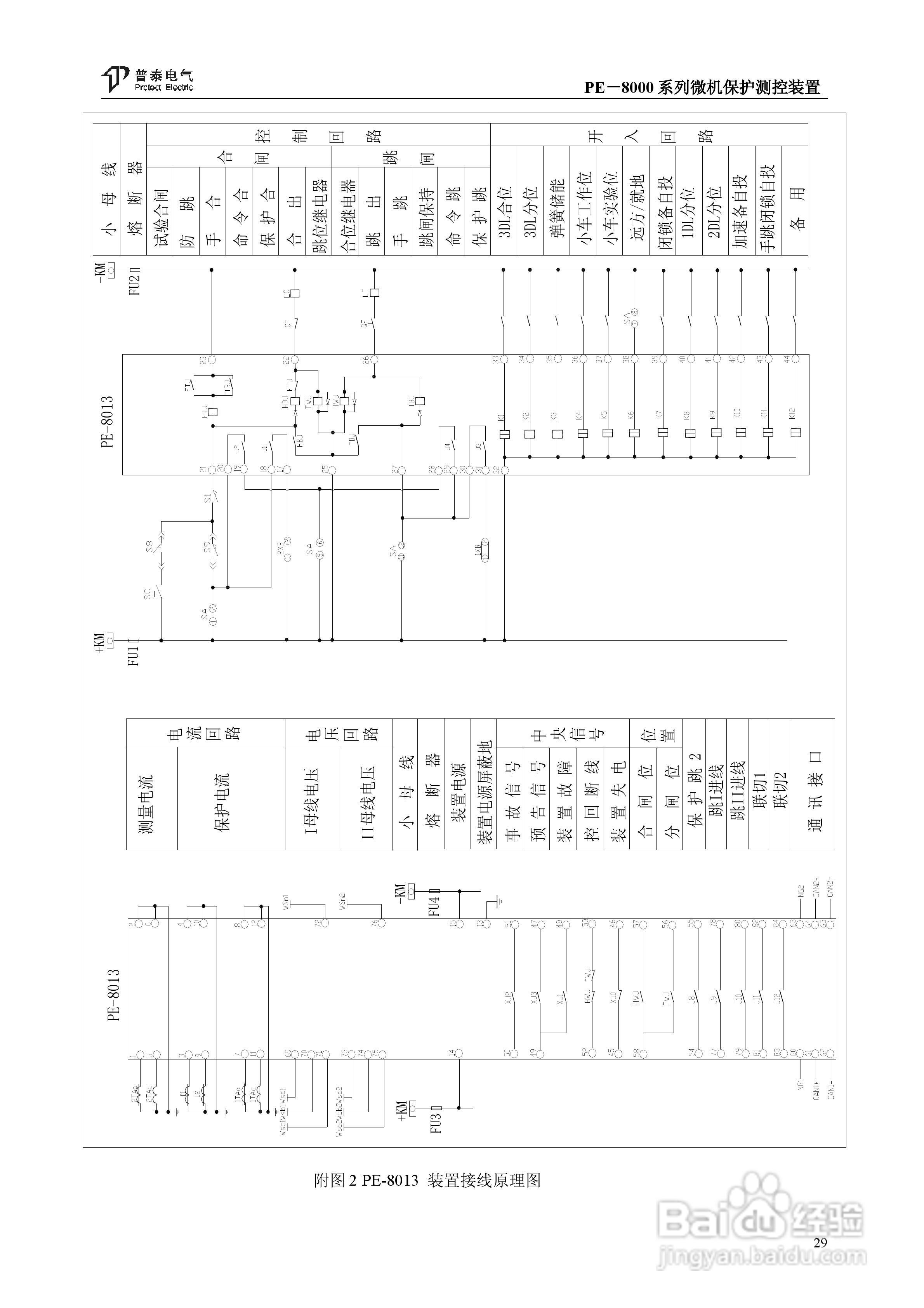 PE－8000系列微机保护测控装置使用说明书:[4]