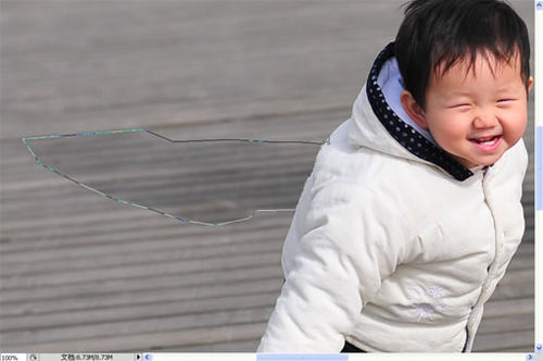 Photoshop CS4去除照片上无用的元素