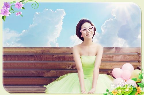 PS颜色调整图层给制作你清新可爱的姑娘照片