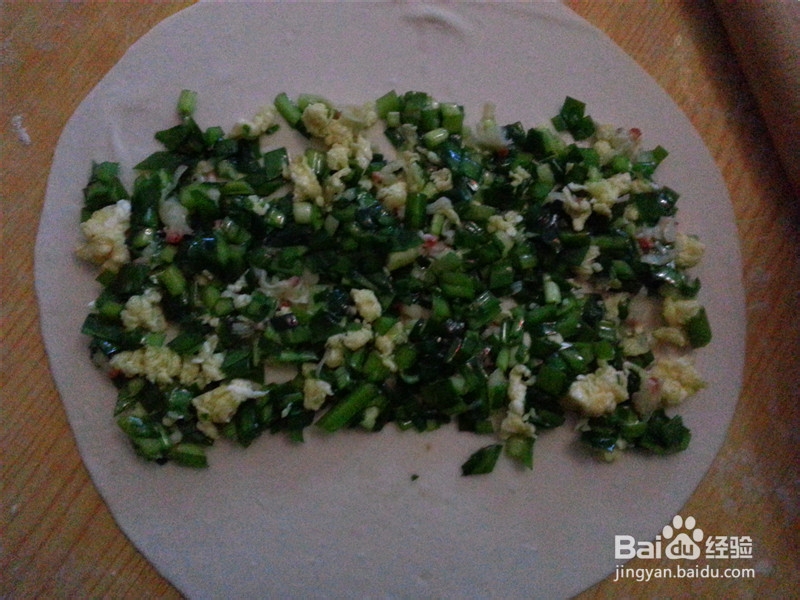 韭菜鸡蛋烙饼的做法