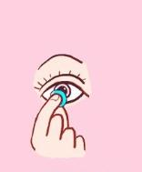 隐形眼镜的摘取方法