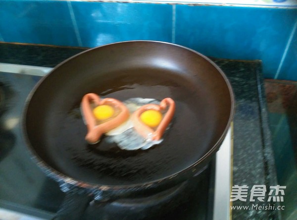 爱心鸡蛋的做法