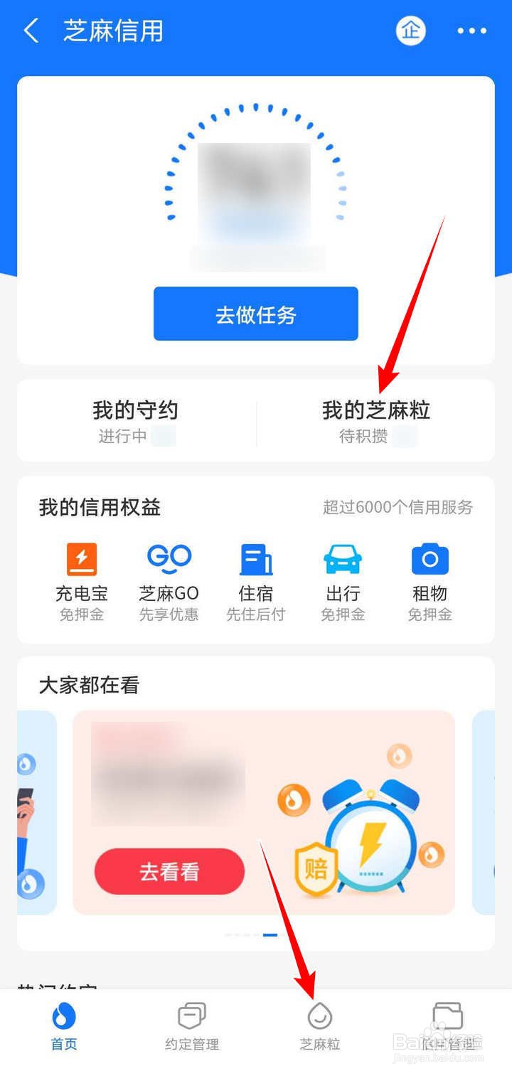 支付宝芝麻信用里怎么获取芝麻粒