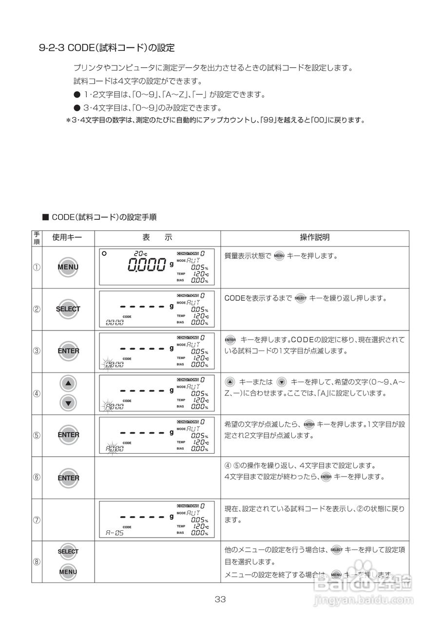 电子水分计MOC-120H使用说明书:[5]
