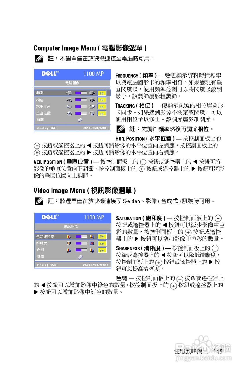 DELL Dell 1100MP Projector投影机说明书:[15]