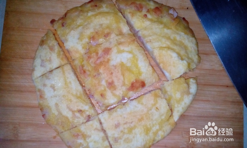 美味可口的火腿千层饼