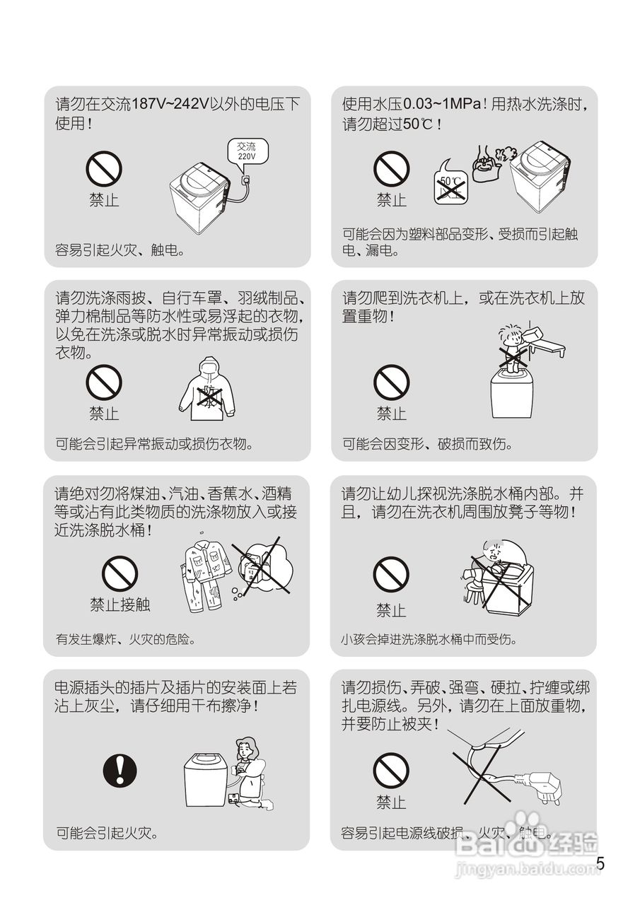 松下XQB60-Q630U洗衣机使用说明书:[1]