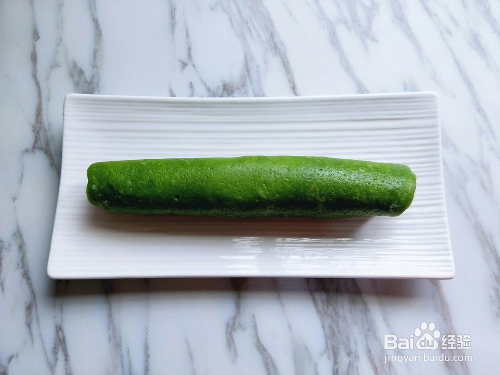 孩子也爱吃的翡翠山药泥卷饼
