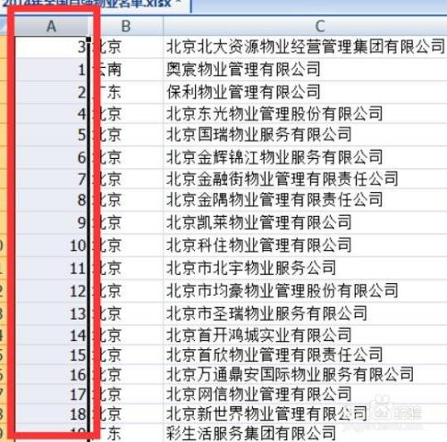 Excel怎么以某一列为准排序