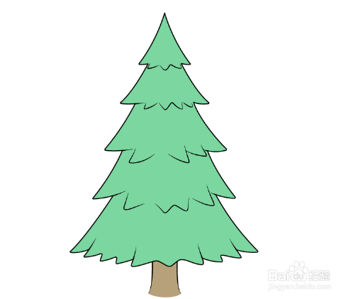 画一棵松树简笔画图片