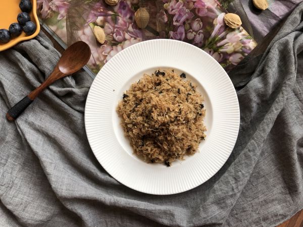 自制肉松—芝麻紫菜