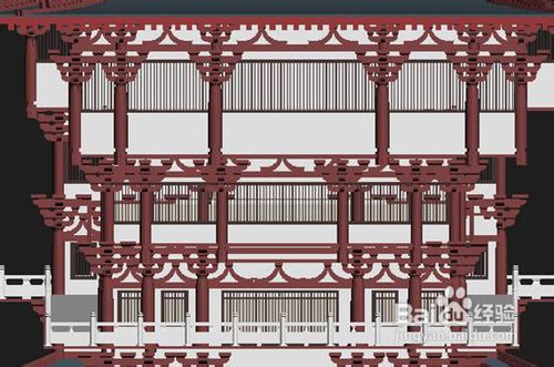 建筑表现:典雅别致古建筑制作教程