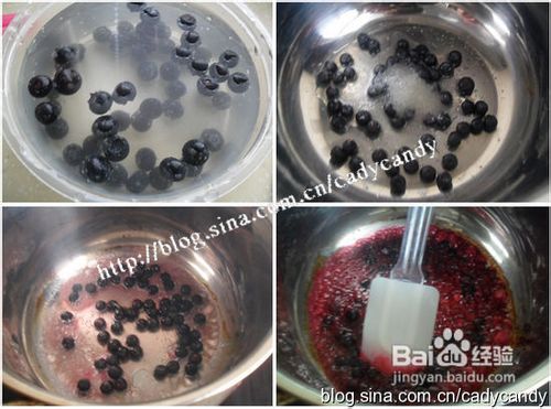 蓝莓果酱烘烤起司蛋糕