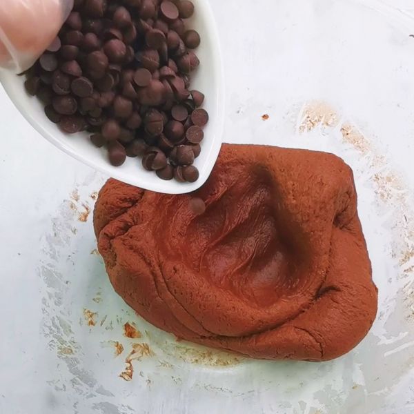 快手巧克力麻薯包