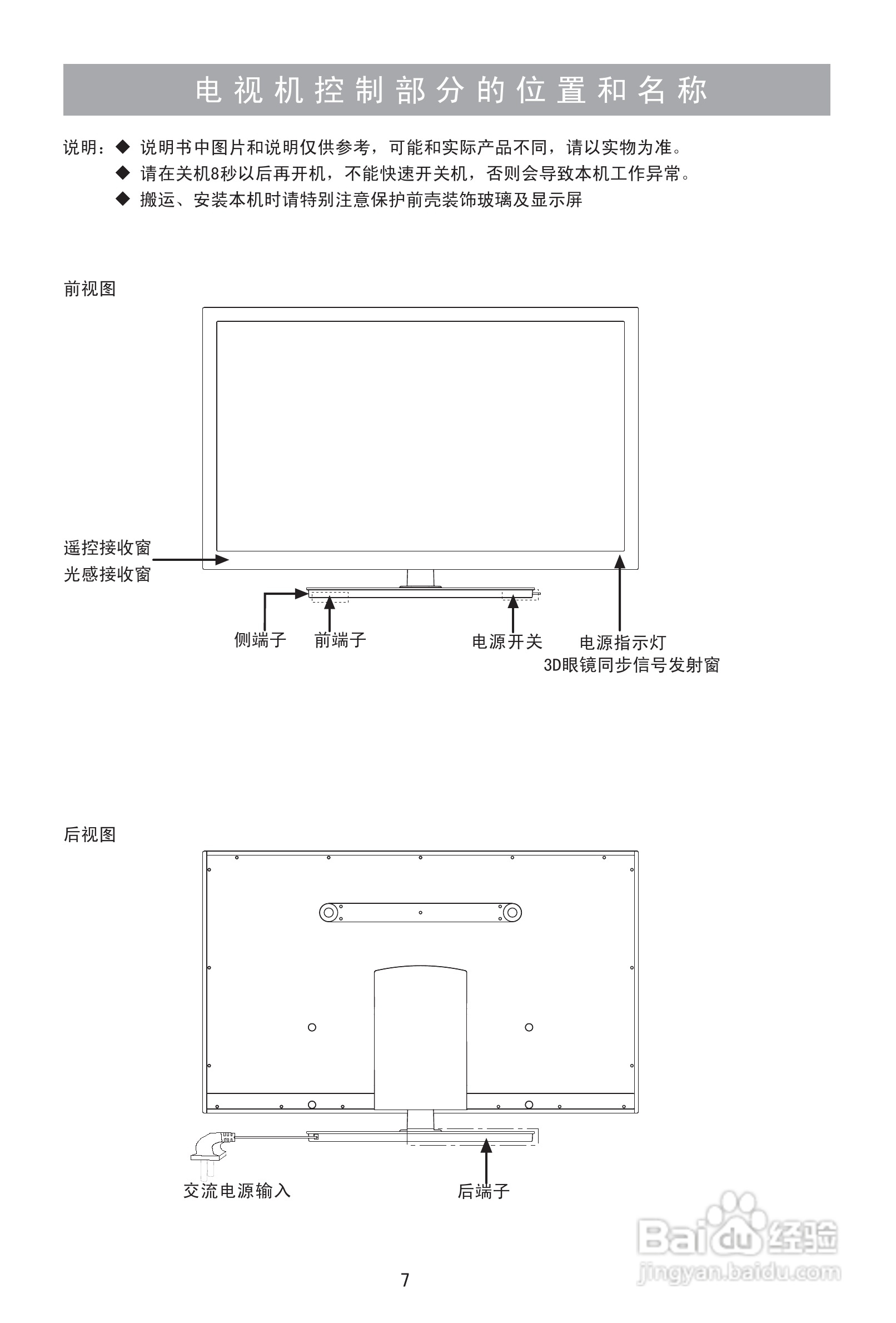 海信LED60XT69G3D液晶彩电使用说明书:[1]