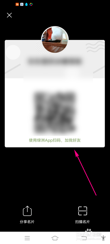 怎么查看绿洲个人名片