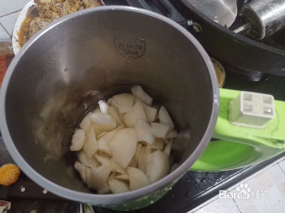 豆浆机打梨汁