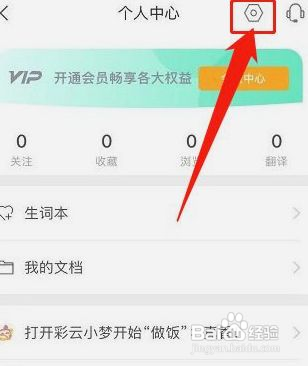 彩云小译怎样设置文字翻译自动朗读译文
