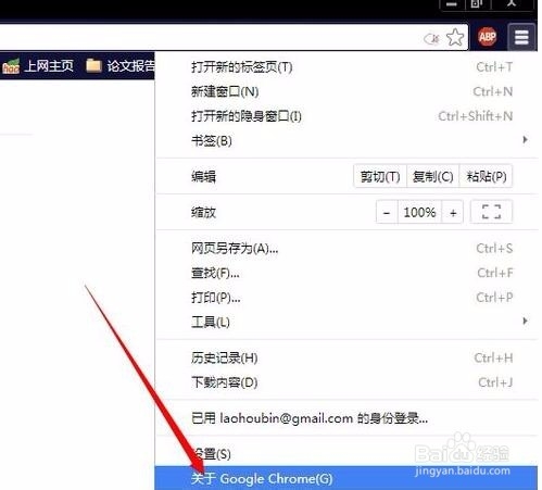 Chrome谷歌浏览器如何检查更新升级方法