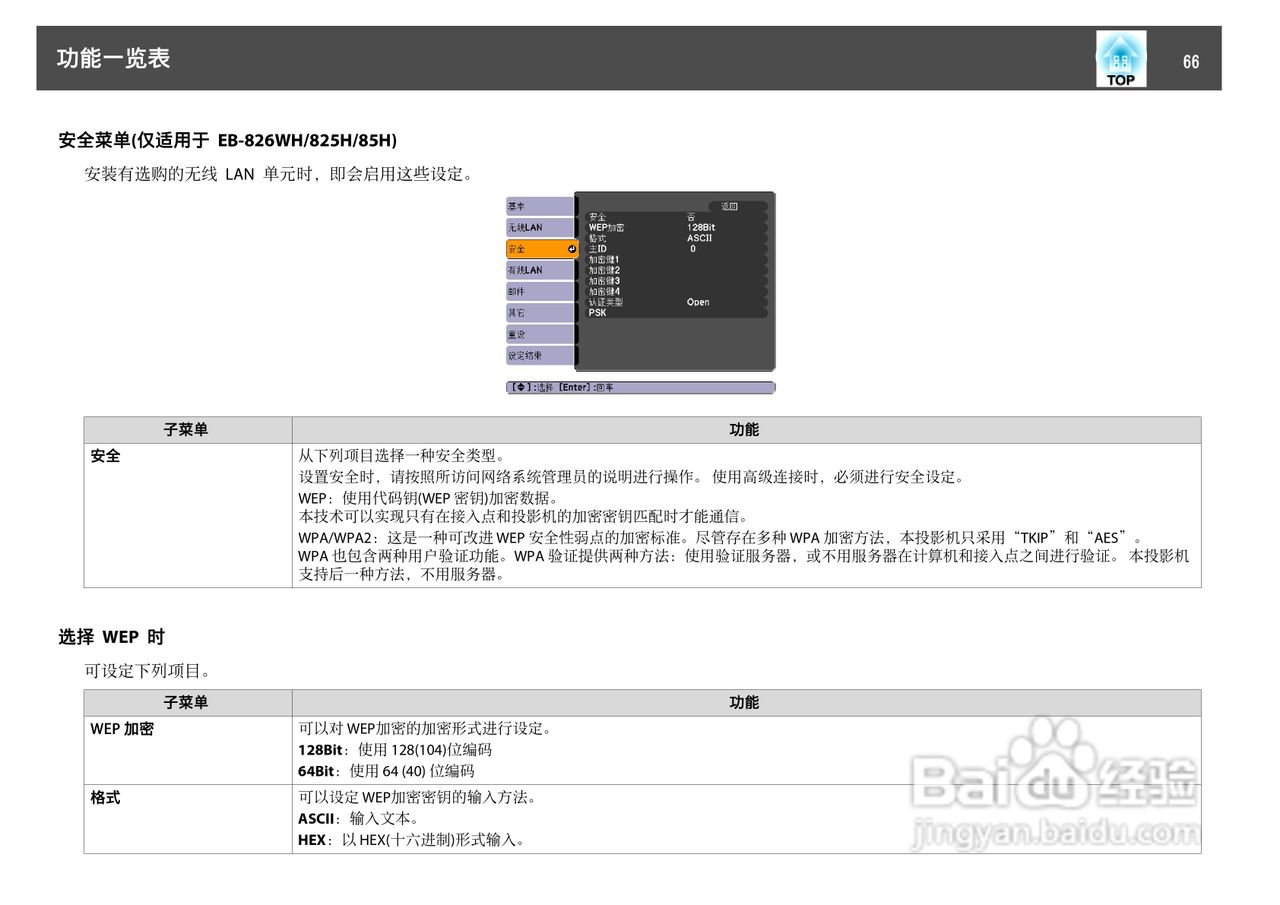 爱普生EB-825H投影仪使用说明书:[7]