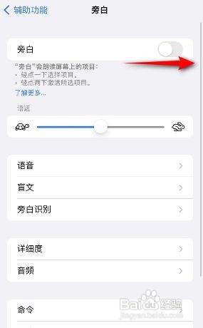 苹果手机旁白怎么开启